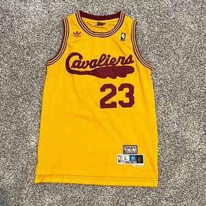 L hardwood classic Adidas LeBron jersey